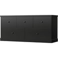 thumbnail image 1 of Wubio Stand and Storage Organizer, Modern Wide Wood Chest of Drawers for Living Room Hallway Entryway (Black), 1 of 6