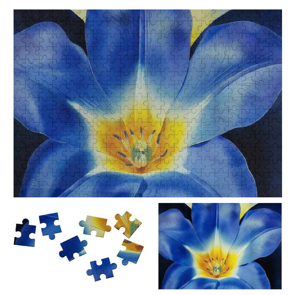 Wuche Flowers Wooden Jigsaw Puzzle Challenging Difficult Wood Puzzle