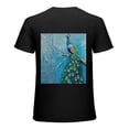 thumbnail image 1 of Wuche  Peacock Tree Art Picture, Design Shirt, Art Display, T-shirt Lover Gift Casual Breathable Men, Women, Boys, Girls, Children Black, 1 of 4