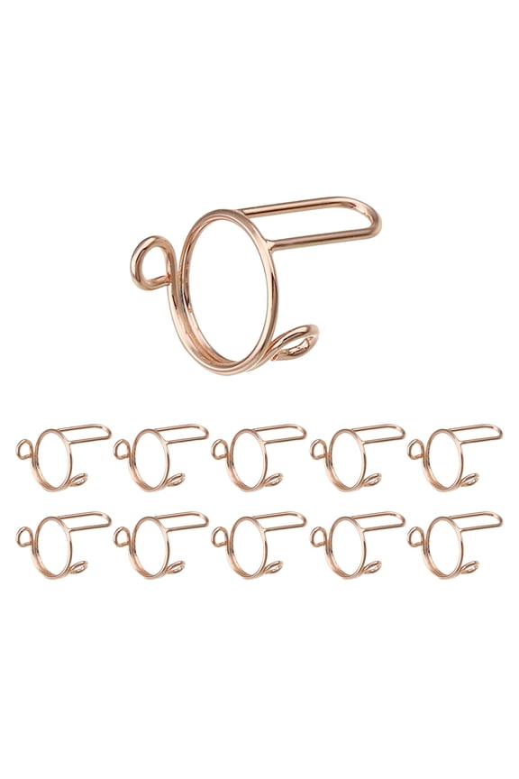 Wudu Nail Rings Non Tarnish 10PCS Adjustable No Glue No Women Gift Ring Set For HALAL NAILS Decoration (10 Pieces)