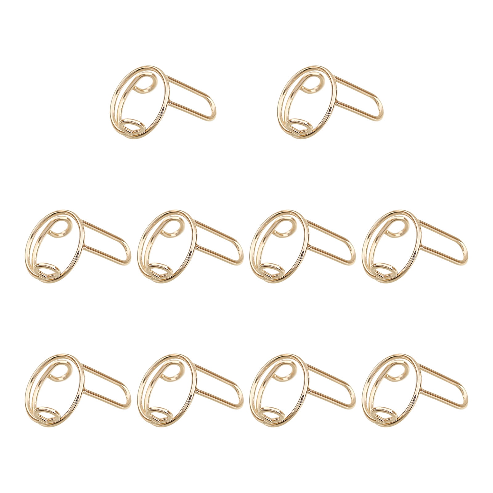 Wudu Nail Rings Non Tarnish 10PCS Adjustable No Glue No Women Ring Set