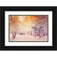 thumbnail image 1 of Wuestenhagen, Dirk 24x17 Black Ornate Wood Framed with Double Matting Museum Art Print Titled - Snowy Sunrise, 1 of 4