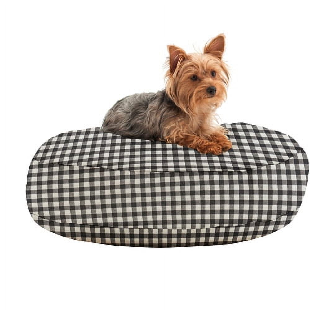 WufFuf Round Pet Bed with Liner, 24" Diameter, Oxygen Candy Pink with