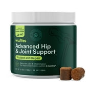 Wuffes Advanced Hip and Joint Support Supplement for Small & Medium Breed Dogs, 60 Chews