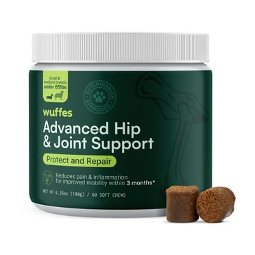 Wuffes Advanced Hip & Joint Supplement for Small & Medium Dogs, 60 Chews