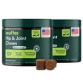 thumbnail image 1 of Wuffes Chewable Dog Hip & Joint Supplement - Glucosamine & Chondroitin Chews - Dog Joint Supplements & Vitamins - Extended Joint Care (Large Breed (Over 65 lbs), 60 Chews (Pack of 2)), 1 of 11