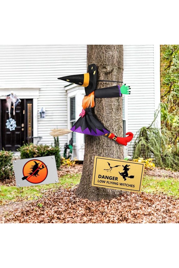 Halloween Decoratio Crashing Witch Betty Bash