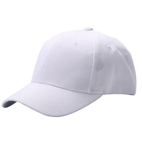 Wuffmeow Men Women Plain Baseball Cap Unisex Curved Visor Hat Hip-Hop Adjustable Peaked Hat Visor Caps