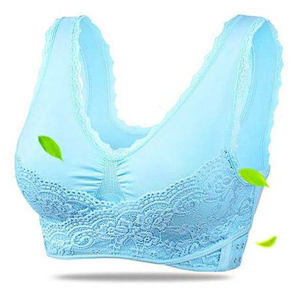 Wuffmeow Sexy Lace Sport Bras Solid Cross Front Side Buckle Yoga Bra Non-wired Push up Bralette for Women