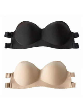 Cocloth One Piece Strapless Push Up Bras for Women Sexy Solid Lift Half Cup  Brassiere Seamless Soft Invisible Bras