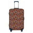thumbnail image 1 of Wukai 70s Groovy Hippie Retro Elastic Luggage Cover: Personalized Protection for Your Suitcase - Fits 19~29-inch, Washable & Durable Travel Companion-Small, 1 of 8