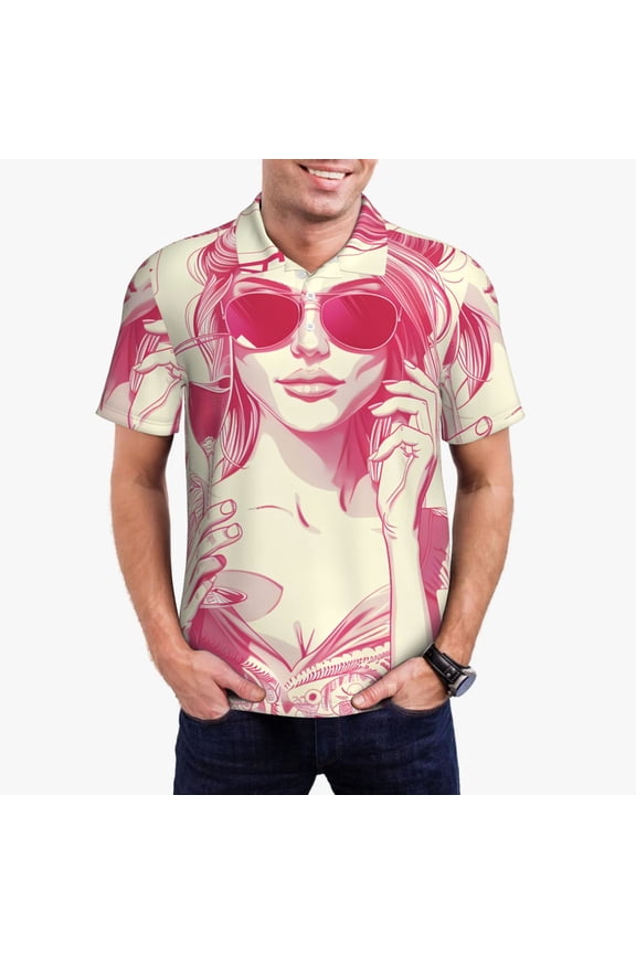 Ace Of Diamonds Lady Men’s Polo Shirts Sleeve,Camisas Polo Para Hombre,True Classic Tees Men-