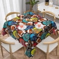 thumbnail image 1 of Wukai American Football Waterproof Tablecloth for Kitchen Dining, Fits Square Tables for 2-4 Seats -54"x54", 1 of 7