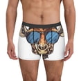 thumbnail image 1 of Wukai American Giraffe Style Print Men’s Underwear Breathable Boxer Brief for Men,&nbsp;Moisture Wicking & Breathable-Medium, 1 of 5