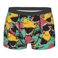 thumbnail image 1 of Wukai Angry Shark Pattern Print Men’s Underwear Breathable Boxer Briefs,&nbsp;Moisture Wicking & Breathable-Large, 1 of 7