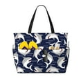 thumbnail image 1 of Wukai Angry Shark Print Zipper Bag,large Beach Tote Bag,Waterproof Sandproof Bag,Grocery and Picnic Tote Travel Bag, 1 of 5