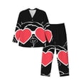 thumbnail image 1 of Wukai Animal Bulldog French Men's Long-Sleeve Pajama Set - Comfortable Sleepwear with Button-Down Shirt and Pants-Small, 1 of 6