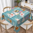 thumbnail image 1 of Wukai Animal Meditation Waterproof Tablecloth for Kitchen Dining, Fits Square Tables for 2-4 Seats -60"x60", 1 of 7
