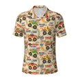 thumbnail image 1 of Wukai Animal Truck Men’s Polo Shirts,Quick-Dry Athletic Shirt,Classic Fit Shirts-XX-Large, 1 of 8