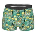 thumbnail image 1 of Wukai Animals with Leaf Print Men’s Underwear Breathable Boxer Briefs,&nbsp;Moisture Wicking & Breathable-XX-Large, 1 of 7