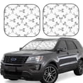 thumbnail image 1 of Wukai Antenna Icon Print Windshield Sun Shade, Car Front Window Shades Sunshade Cover Sun Visor Shield Block Automotive Interior Protector Blocks UV Rays-Medium, 1 of 6