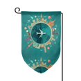 thumbnail image 1 of Wukai Around The Planet Print Garden Flag 12.5x18 Inch Double Sided Sun-resistant Rain-resistant, Wrinkle-resistant Colorfast(Only Flag), 1 of 7