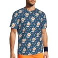 thumbnail image 1 of Wukai Astronaut Corgi Dog Print Men's Short-Sleeved Mesh T-Shirt,Quick-Dry Short Sleeve Workout T-Shirt-X-Large, 1 of 8