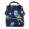 thumbnail image 1 of Wukai Astronaut Dinosaur and Space Mummy Backpac,&nbsp;Diaper Bag Purse Breast Pump Bag Purse Diaper Bag for swim,gym,workout,large capacity backpack, 1 of 5