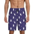 thumbnail image 1 of Wukai Astronaut Rabbit Men’s Short Pajama Pants With Pockets Soft Sleep Pj Shorts for Men-XX-Large, 1 of 6
