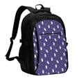 thumbnail image 1 of Wukai Astronaut Rabbit Travel Laptop Backpack: Business Water-Resistant Bag with USB Charging Port, Ideal College Backpack for Men & Women, 1 of 6