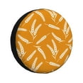 thumbnail image 1 of Wukai Autumn Orange Wheat Print Spare Tire Cover for RV Trailer,Waterproof PVC Faux Leather Wheel Cover Fit for Truck,Trailer,RV,SUV,Camper and Most Vehicle-15 inch, 1 of 6
