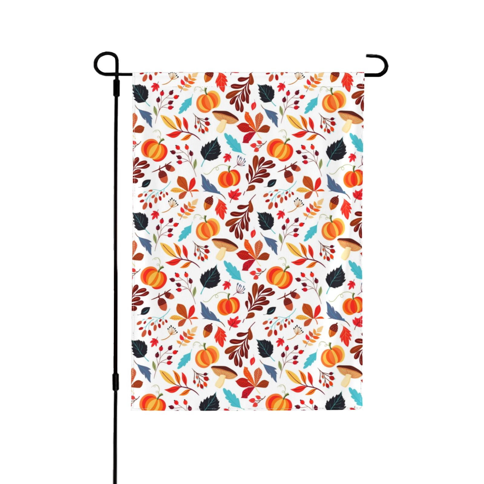 Wukai Autumn Pumpkins Fall Leaves Garden Flags Double Sided Welcome ...