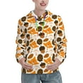 thumbnail image 1 of Wukai Autumn Woodland Characters Print Womens Hoodies Fleece Sweatshirts Long Sleeve Sweaters Pullover Fall Outfits Winter Clothes-Large, 1 of 7