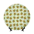 thumbnail image 1 of Wukai Avocado Doing Sport Print Decorative Plate for Display,Bone China Decorative Plate, Ceramic Dinner Plate with Stand, Vertical Ceramic Plate-10in, 1 of 6