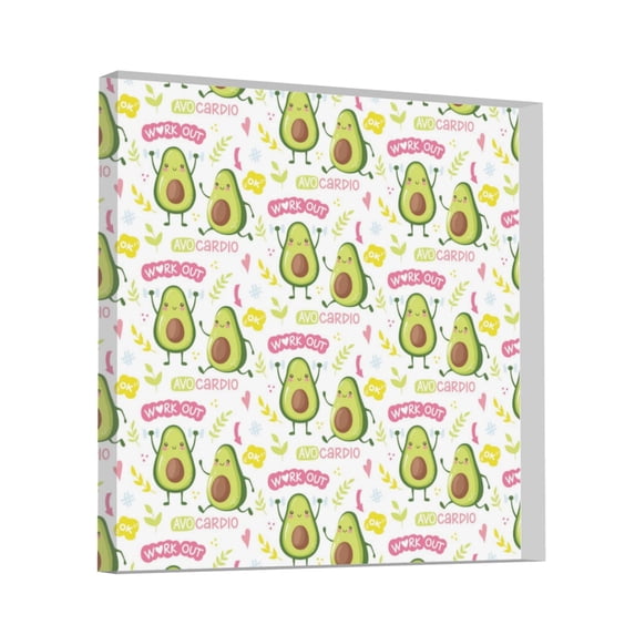 Wukai Avocado Work Out Print Elegant Acrylic Gift Decorations Perfect for Weddings, Birthdays, Anniversaries, and Home Decor