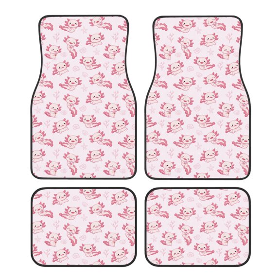 Wukai Baby Salamander Front Car Floor Mats Four-Piece Set Front & Rear Universal Car Floor Mats for SUVs, Trucks, Sedans