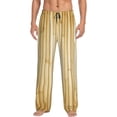 thumbnail image 1 of Wukai Bamboo Wall Mens PJ Pajama Pants|Sleepwear Plaid PJs with Pockets|Men's Lightweight Open-Hem Lounge Pants-Small, 1 of 6