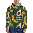 thumbnail image 1 of Wukai Banana And Avocado Print Men Hoodies Fleece Sweatshirts Long Sleeve Sweaters Pullover Fall Outfits Winter Clothes-Medium, 1 of 7