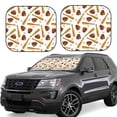 thumbnail image 1 of Wukai Baseball Sport Print Windshield Sun Shade, Car Front Window Shades Sunshade Cover Sun Visor Shield Block Automotive Interior Protector Blocks UV Rays-Large, 1 of 6
