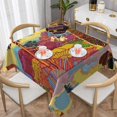 thumbnail image 1 of Wukai Beautiful African Woman Waterproof Tablecloth for Kitchen Dining, Fits Square Tables for 2-4 Seats -54"x54", 1 of 7