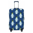 thumbnail image 1 of Wukai Beautiful King Penguin Pattern Elastic Luggage Cover: Personalized Protection for Your Suitcase - Fits 19~29-inch, Washable & Durable Travel Companion-, 1 of 8