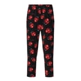 thumbnail image 1 of Wukai Beautiful Red Ladybug Print Teenagers' Pajama Pant Sleep Pajama Lounge Pant PJ Bottoms with Pockets and Button Fly(Available in Big & Tall)-Large, 1 of 6