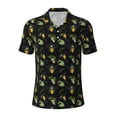 thumbnail image 1 of Wukai Bee Floral Men’s Polo Shirts,Quick-Dry Athletic Shirt,Classic Fit Shirts-Medium, 1 of 8