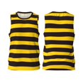 thumbnail image 1 of Wukai Bee Stripe Men’s Basketball JerseySmall, 1 of 7
