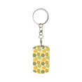 thumbnail image 1 of Wukai Bee honey Print Rectangular Metal Keychain: Sleek and Durable Key Ring for Securely Holding Keys Perfect for Everyday Use, 1 of 5