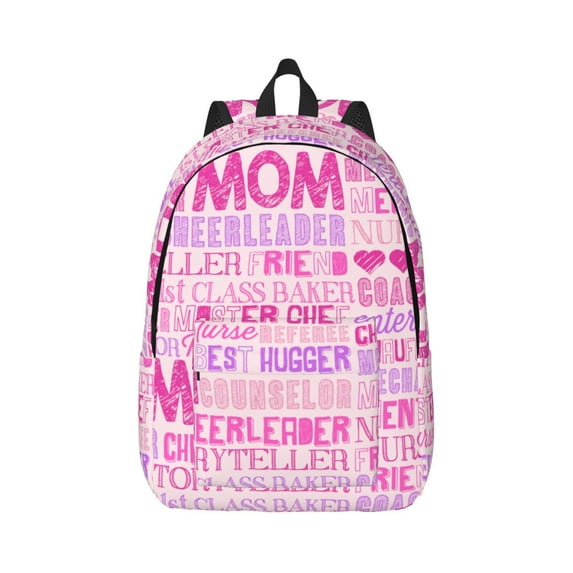 Wukai Best Mom ever Paper Reusable Cosmetic bag,Travel Toiletry Organizer Capacity,Waterproof Puzzle Bags