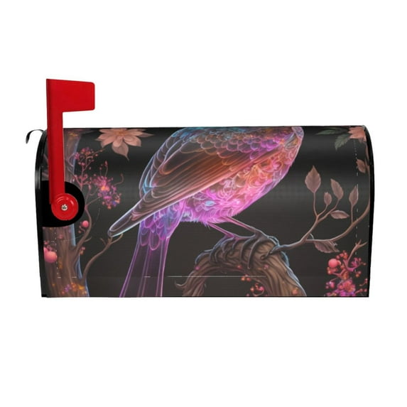 Wukai Bird4 Mailbox Covers for Garden Outdoor Decor,Waterproof Post Box Cover 21x18 in& 25.5x21 in-25.5x21 in