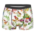 thumbnail image 1 of Wukai Birds And Flowers Print Men’s Underwear Breathable Boxer Briefs,&nbsp;Moisture Wicking & Breathable-Large, 1 of 7