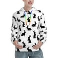 thumbnail image 1 of Wukai Black Rabbit Print Womens Hoodies Fleece Sweatshirts Long Sleeve Sweaters Pullover Fall Outfits Winter Clothes-XX-Large, 1 of 7