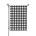 thumbnail image 1 of Wukai Black White Plaid Garden Flags Double Sided Welcome Garden Yard House Flags Outside Outdoor House (Only Flag), 1 of 8